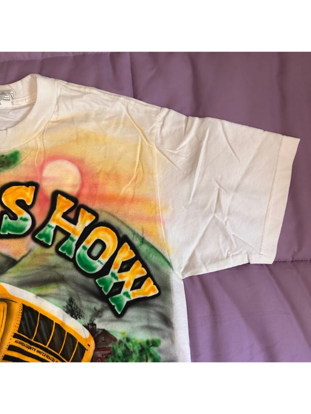 Custom Airbrushed "This Is How We Roll" T-Shirt With Bus Design Personalized "Ke - Picture 4 of 13